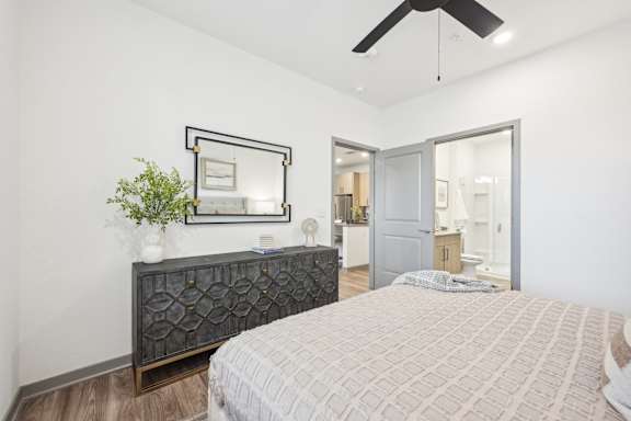 Bedroom at The Garrison Luxury Apartment Homes, Fountain, CO
