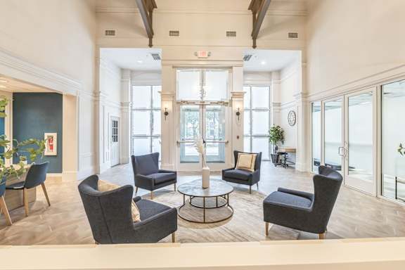 Bright Lobby at AVIA Apartments On Alpha, Dallas, TX, 75240