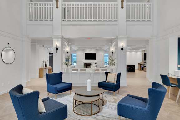 Lobby at AVIA Apartments On Alpha, Dallas, TX, 75240
