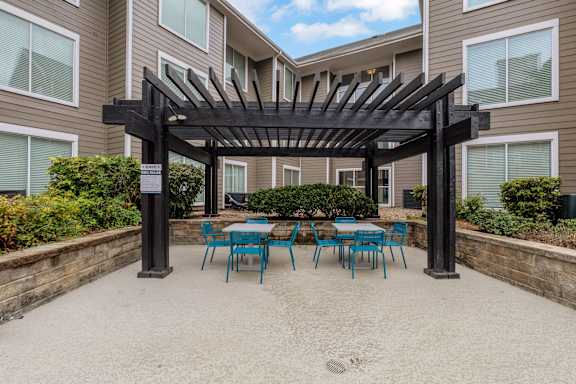 Patio at AVIA Apartments On Alpha, Texas, 75240