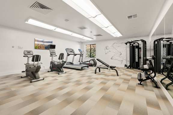 Gym at AVIA Lofts on Parkway, Vancouver
