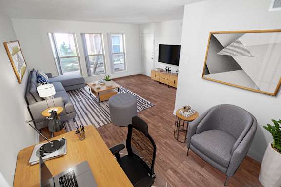 This is a photo of the kitchen of a 1245 square foot 2 bedroom apartment at Cambridge Court Apartments in Dallas, TX.