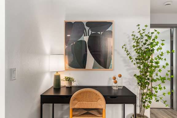 Desk with Chair at Solera Apartments, Washington