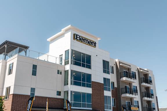 White Modern Building Exterior at 400 Element, Provo, UT, 84601