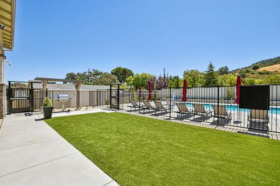 Backyard at Montessa Apartments, Vacaville, California