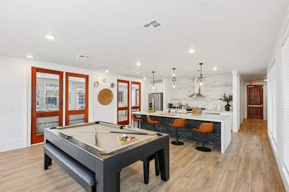 Game Room at Harrisburg Lofts, Houston, Texas
