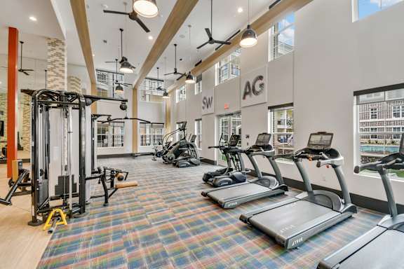 Fitness Center View 4 at Epoch on Eagle in Denton, TX