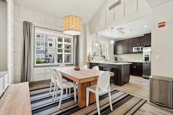Resident Lounge with Kitchen Thorncroft Farms Apartments 