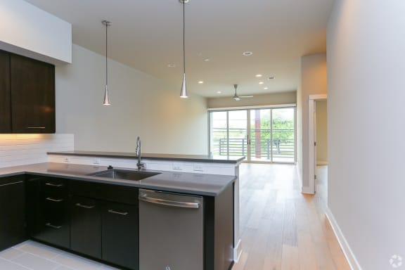 Avana Austin apartment living room view from entrance