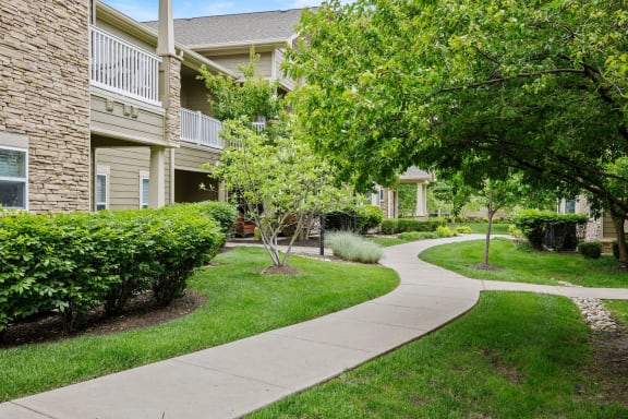 Walk path at Villas at Carrington Square, Kansas