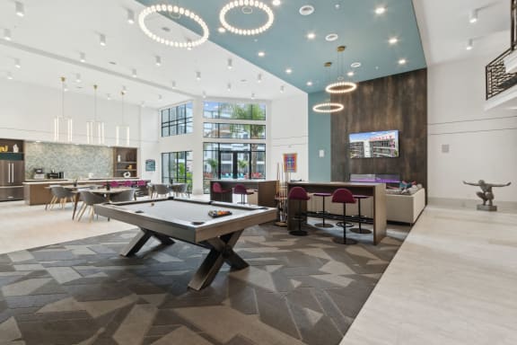 a rendering of an apartment building with a swimming pool  at Pinnacle Apartments, Jacksonville, FL, 32256