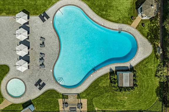 Chestnut Hill Village Pool & sundeck  at Chestnut Hill Village, Pennsylvania