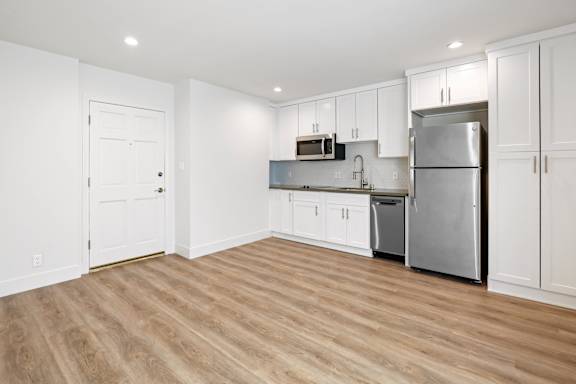 Studio Apartment with Kitchen and Vinyl Flooring