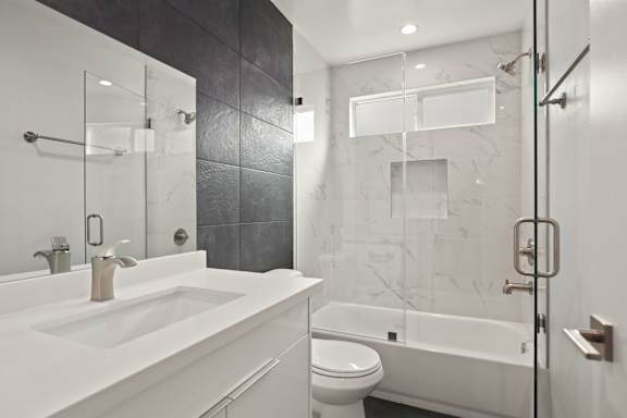Modern Bathroom with Full-Size Bathtub