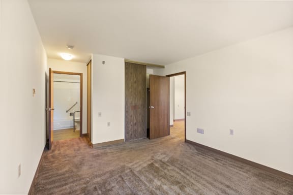 Bedroom in a 1 bedroom apartment at Santa Maria Apartments
