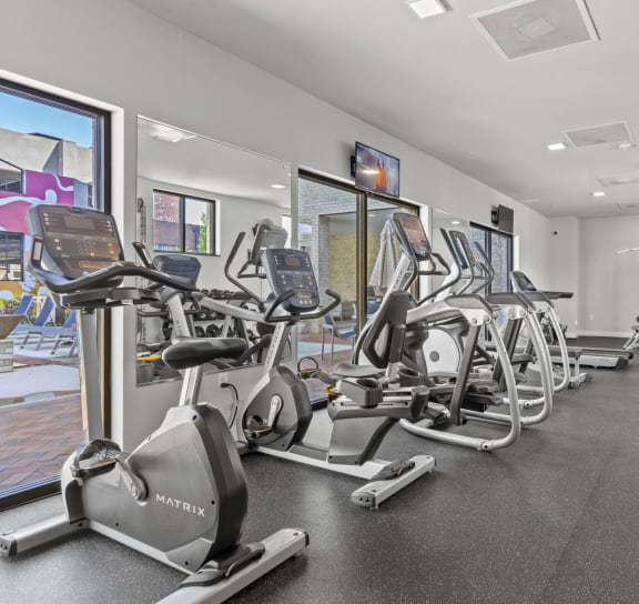 Fitness Center With Updated Equipment at Scott's View, Richmond, VA 23230