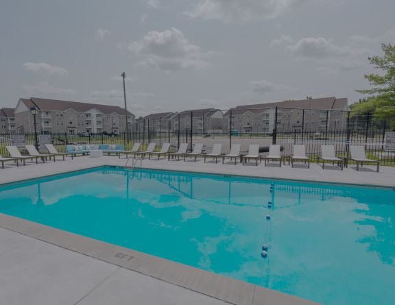 our resort style pool is next to the building of our apartments