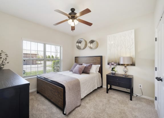 Bedroom with Plush Carpeting