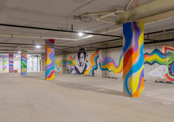 Painting at TREO Apartments, Cleveland, Ohio