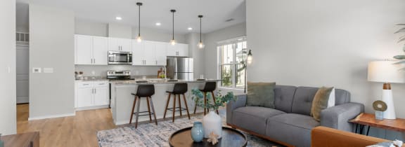 Kitchen with Granite Countertops and Stainless Steel Appliances