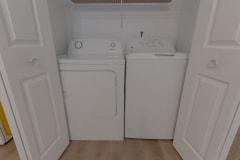 a washer and dryer in the laundry room of a home