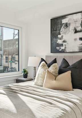 Well Decorated Bedroom With Plenty Of Natural Lights at The Isaac, Philadelphia
