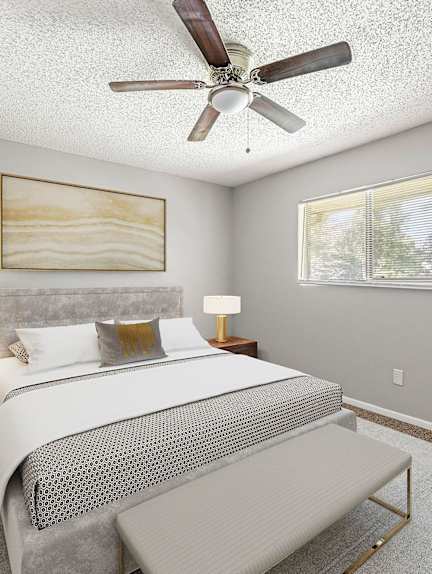 Master bedroom at Northgate Townhomes in Tucker, Georgia 30084
