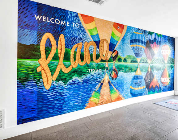 the welcome to argentina mural