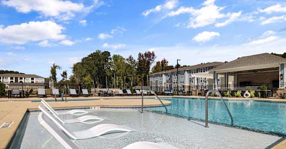 the pool at the preserve at ballantyne commons apartments