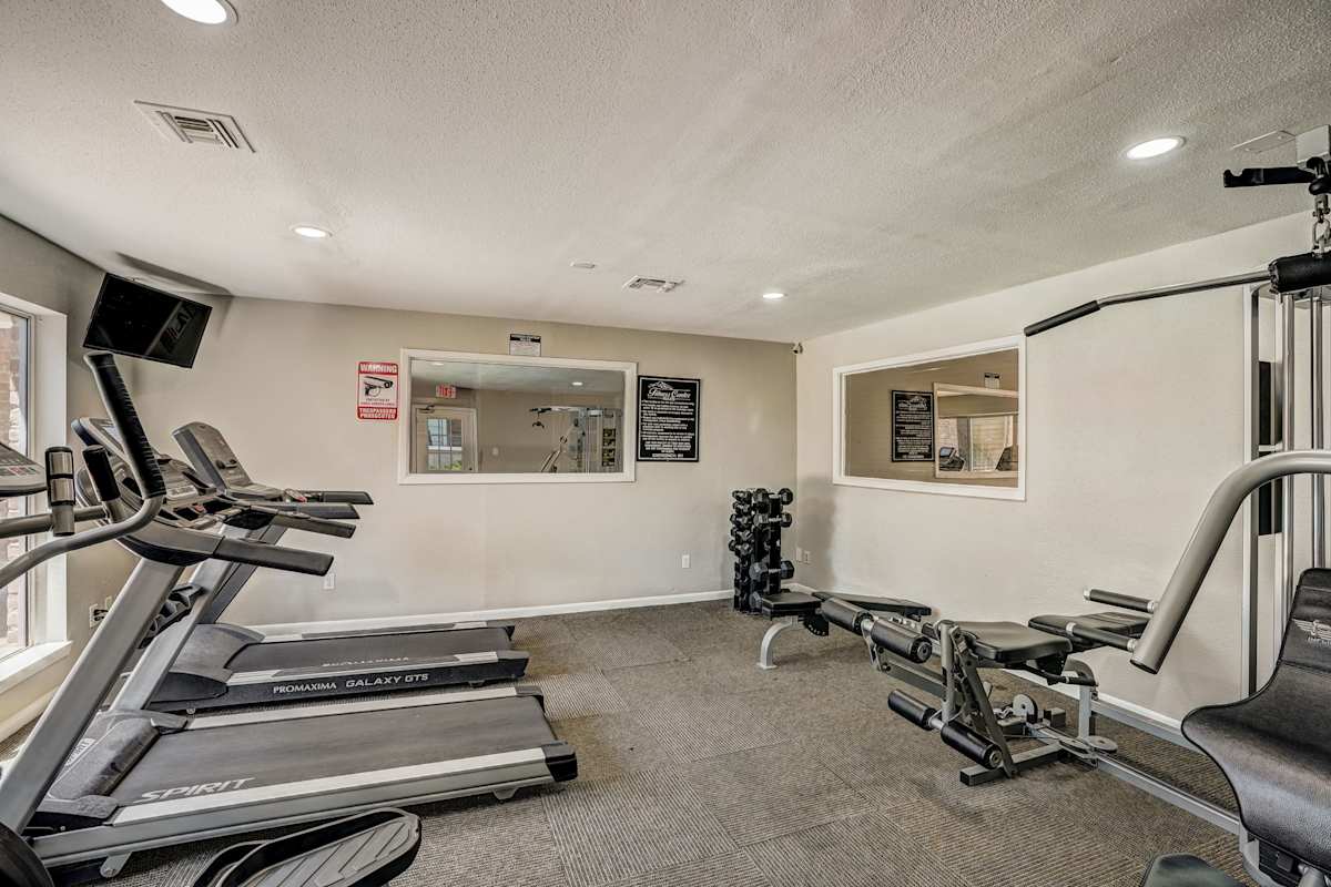 Summit at Champions fitness center with cardio equipment - Houston, TX