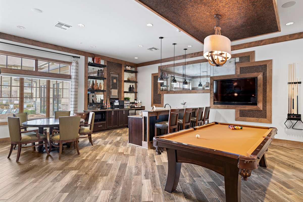 The Reserve at Johnson City Apartments clubhouse billiards room - Johnson City, TN