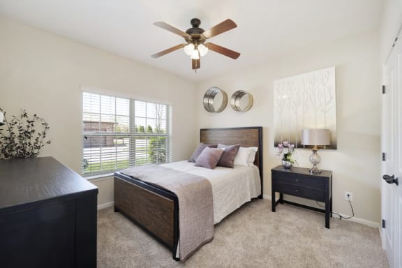 Bedroom with Plush Carpeting