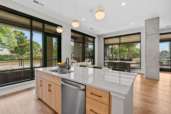 Stylish Kitchen at Expo Apartments, Minnesota