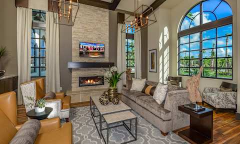 Fireside Lounge  at Palm Ranch Luxury Apartments in Davie, FL