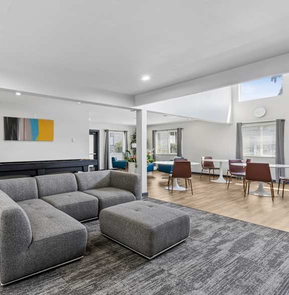 The Lucent Apartments in Tacoma, Washington Pool with Lounge Chairs
