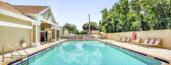 pool area at the regency woods apartments in pascagoula, ms