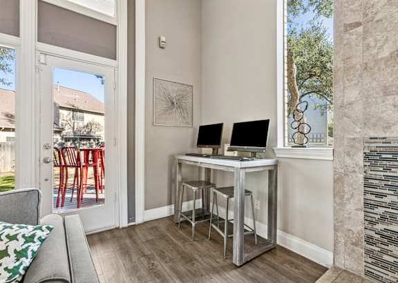 Home office nook at Polo Club Apartments, Austin, 78729