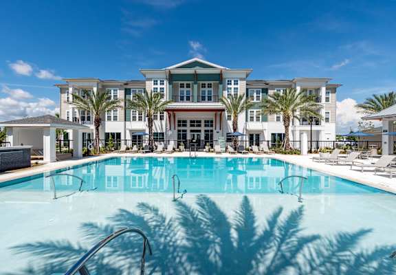 A large swimming pool at Corban Freedom Apartments, Orlando, 32837
