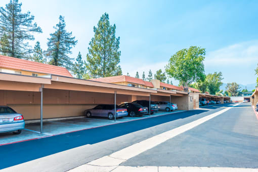 Parking at Canyon Club Apartments ,Upland, California, CA
