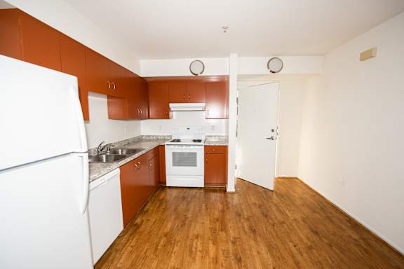 Sample Unit: Kitchen and Front Door