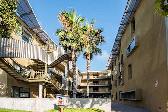 Interior View of Building Exterior