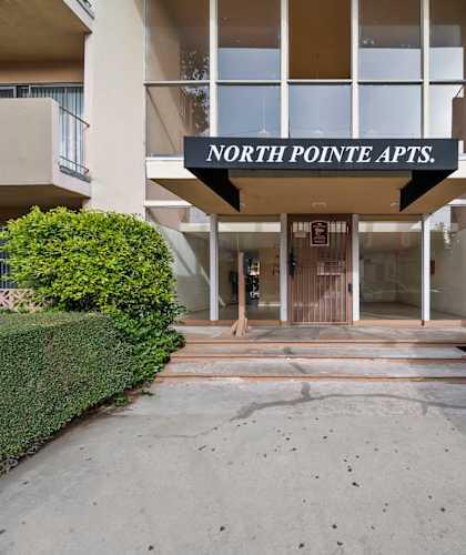The image shows the entrance to the North Pointe Apts.