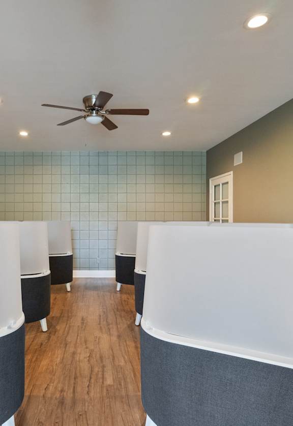 Study pods at Tahitian