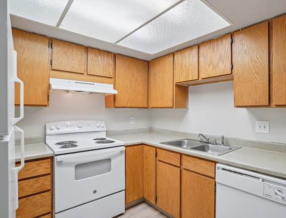 Functional Kitchen at Country Woods Apartments, Ogden, Utah