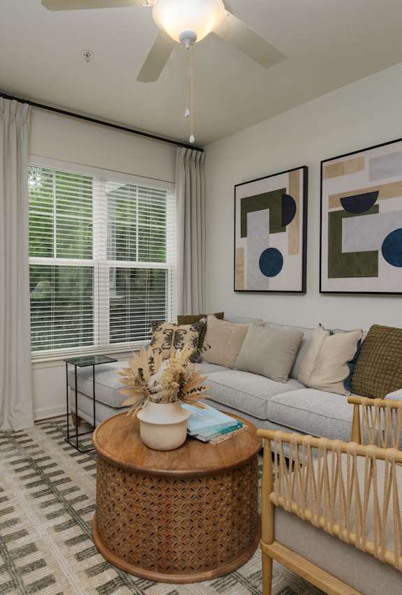 Beautiful living room at Carillon Woods, Delaware