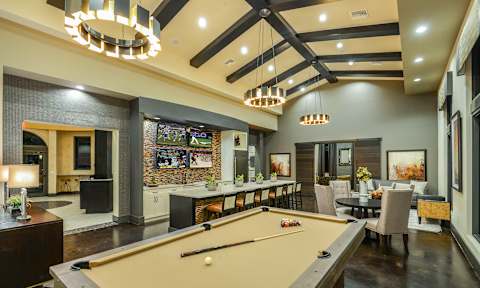Club Room with Billiards  at Palm Ranch Luxury Apartments in Davie, FL