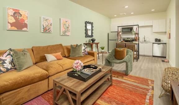 Common Area of One bedroom at Streamliner 16th Apartments in Phoenix Arizona