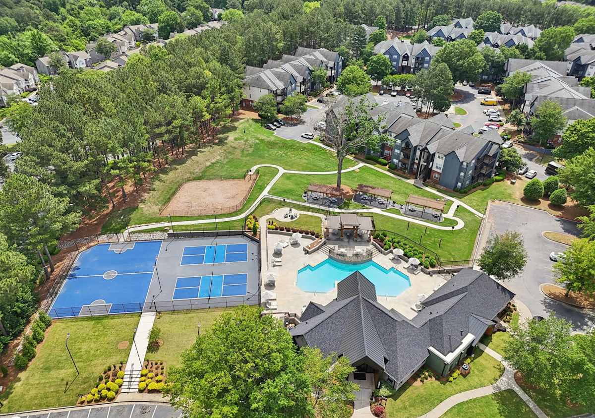 Wesley St. Claire Apartments community exterior view - Lawrenceville, GA