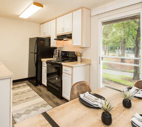 Upgraded kitchen at St. Mary's Woods apartments in Oregon