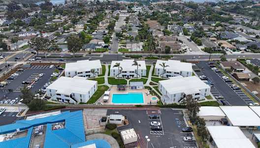 Drone View Of Community at Tamarack Sands Apartment Homes, Carlsbad, CA, 92008